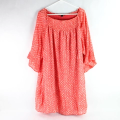 Zac & Rachel Coral Knee Length Muumuu Dress Women's Size 1X