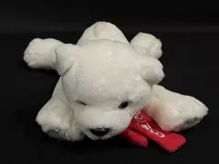 Cavanaugh Coca-Cola Polar Bear Plush with Red Scarf 9" Long Collectible
