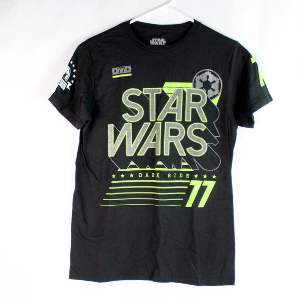 Fifth Sun Black Star Wars Crew Neck Cotton T-Shirt Men's Size Medium