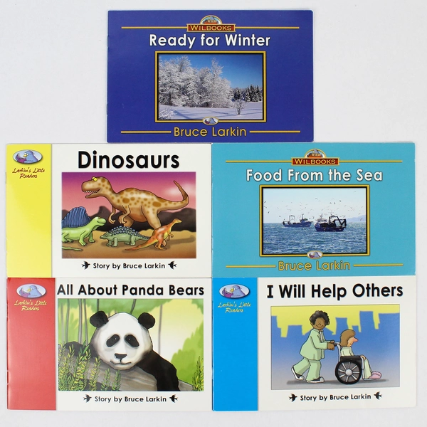 Lot of 5 Larkin's Little Readers By Bruce Larkin Wilbooks 2011-12