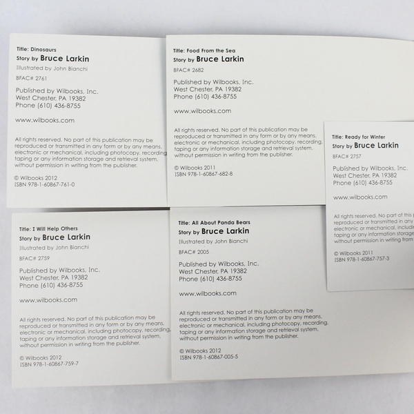 Lot of 5 Larkin's Little Readers By Bruce Larkin Wilbooks 2011-12