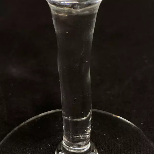 Set of 2 Etched Crystal Wine Glasses 7" Elegant Dot & Vine Design