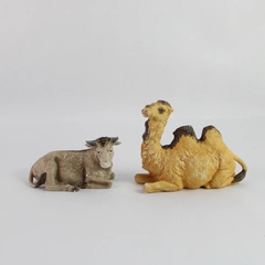 Vintage Homco Made In Taiwan Christmas Nativity Set of 2 Pieces Porcelain
