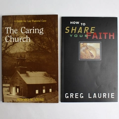 Lot Of 2 Christian Theme Books The Caring Church And How To Share Your Faith PB