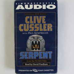 Clive Cussler Serpent Audiobook Set of 4 Cassettes 1999 Simon & Schuster