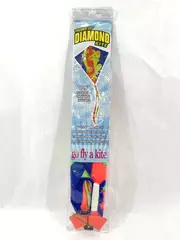 Diamond Themed 25" Nylon Kite with Frog Complete Kit & 120ft Line