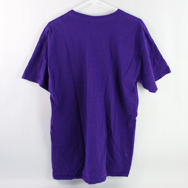 Gildan Purple Linfield Wildcats Cotton Graphic Print T-Shirt Adult Large