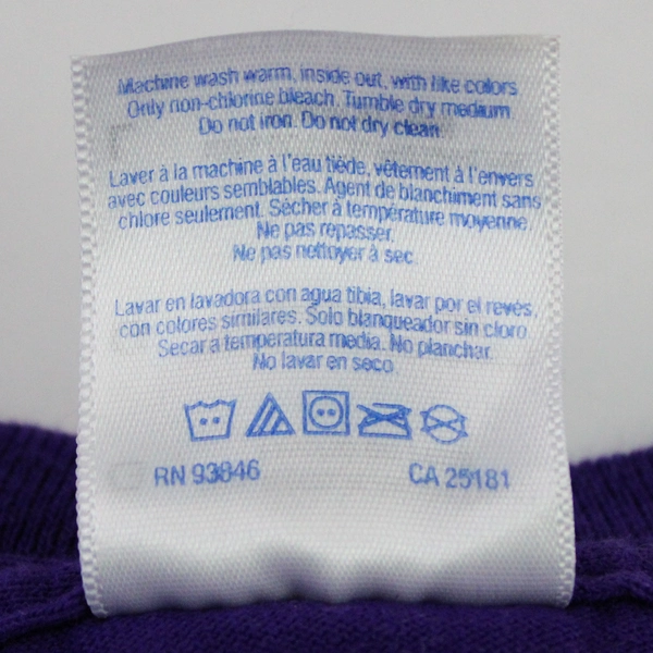 Gildan Purple Linfield Wildcats Cotton Graphic Print T-Shirt Adult Large