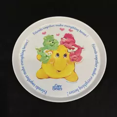 1983 American Greetings Silite Care Bears Child's Melamine Plate 8.25 Inch