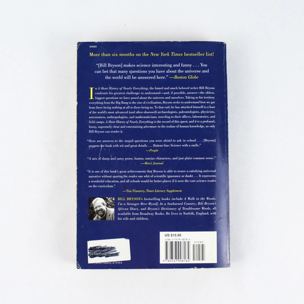 A Short History Of Nearly Everything Bill Bryson 2004 Paperback Broadway Books