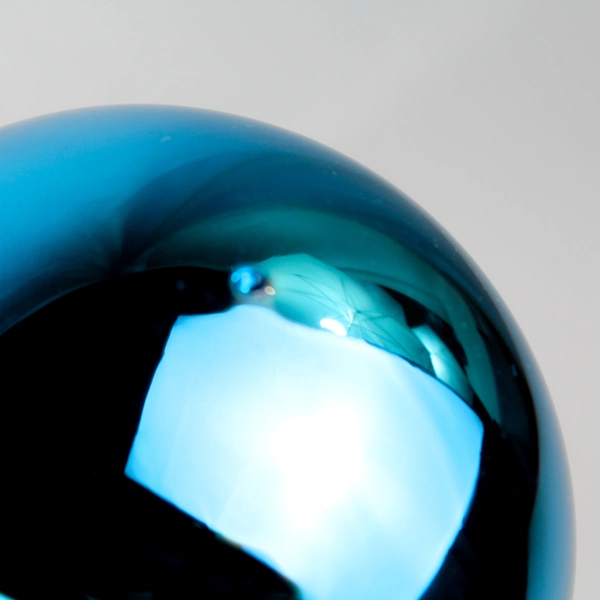 Vintage Igne-Glas Shiny Blue Old World Christmas Ball Ornament