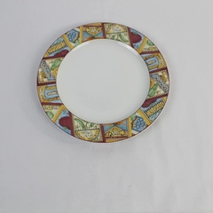 Vintage Oneida Debbie Mumm Sakura Blue Ribbon Dinner Plate 2001 11"