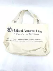 Vintage Holland America Cruise Lines Canvas Tote Bag Good Condition