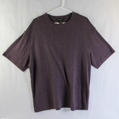 J. Ferrar Men's XL Plum Purple Short Sleeve Pullover Casual Shirt