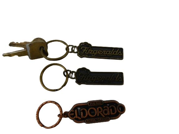 Lot of 3 Keychains Fitzgerald's Eldorado Casino Reno, Nevada