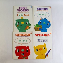 Lot of 4 Educational Workbooks for Kindergarten Clever Factory Pre-Owned