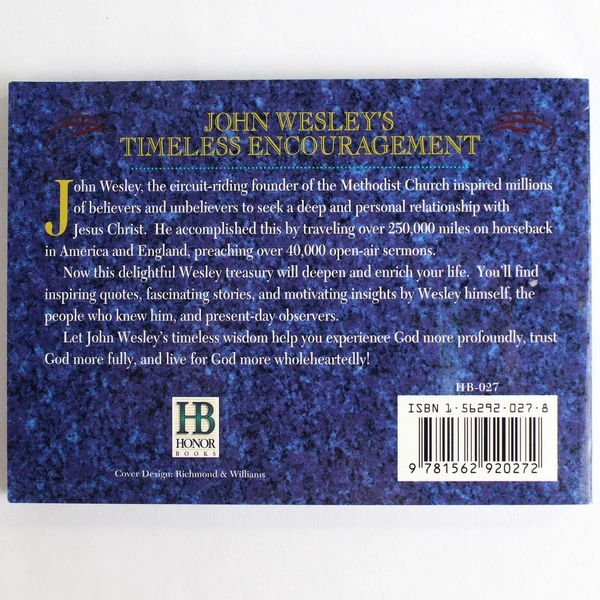 John Wesley's Little Instruction Softcover 1996 Honor Books Paperback