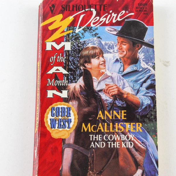 The Cowboy and the Kid by Anne McAllister 1996 Silhouette Paperback Book