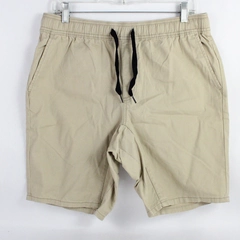 George Beige Drawstring Cotton Bermuda Shorts Men's Medium 32-34