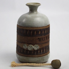 Oil Lamp Crock Down to Earth Pottery Vase Ed Schrock Handmade I John 1:7