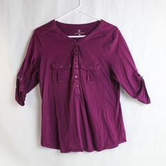 New York & Company Purple Blouse XL Pre-Owned