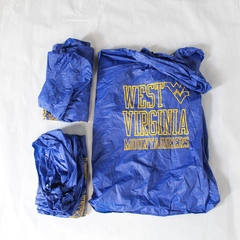 Lot of 3 Western Virginia Lightweight Rain Ponchos Navy Blue Yellow