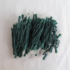 One Strand of Faceted GE Clear Mini Christmas Lights String Holiday Home Decor
