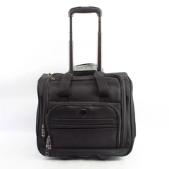 TPRC Black Rolling Under Seat Carry-On Luggage Bag