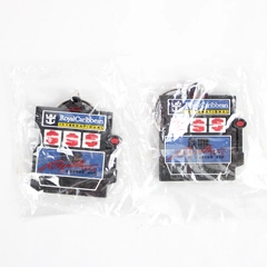 2 Royal Caribbean Slot Keychain Club Royale Cruise Ship Casino VIP Keyring Gift
