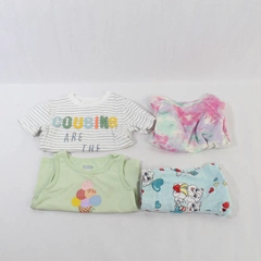 Lot of 4 Baby 2T Shirts & Pajama Pants Carter's & Cat & Jack