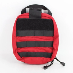 Condor Red and Black Rip-Away Tactical First Aid Pouch Belt Bag