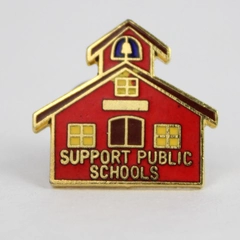 Vintage Support Public Schools Lapel Pin Teacher Accessory