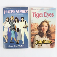 Vintage Lot of 2 Young Adult Novels Tiger Eyes 1982 Fantasy Summer 1986 PB