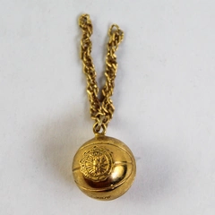 Josten's 1977 Gold Tone OSAA State Basketball Champions Pendant Broken Chain