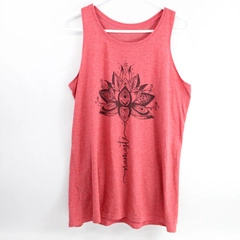 Unbranded Red Graphic Namaste Tank Top Women's Size XL
