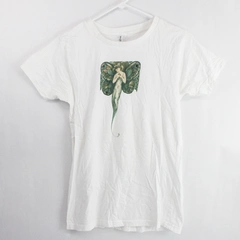 District Threads White Bedazzled Fairy Graphic T-Shirt Women's Large