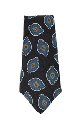 Brandini Men's Neck Tie Black Green Blue Brown All Silk Geometric Professional