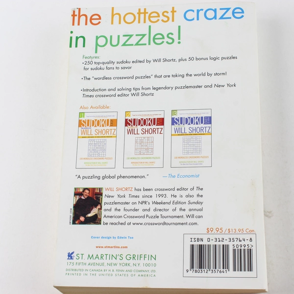 The Giant Book of Sudoku by Will Shortz 2005 300 Wordless Puzzles