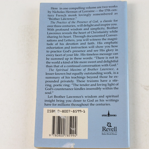 The Practice of the Presence of God by Brother Lawrence 1967 Paperback