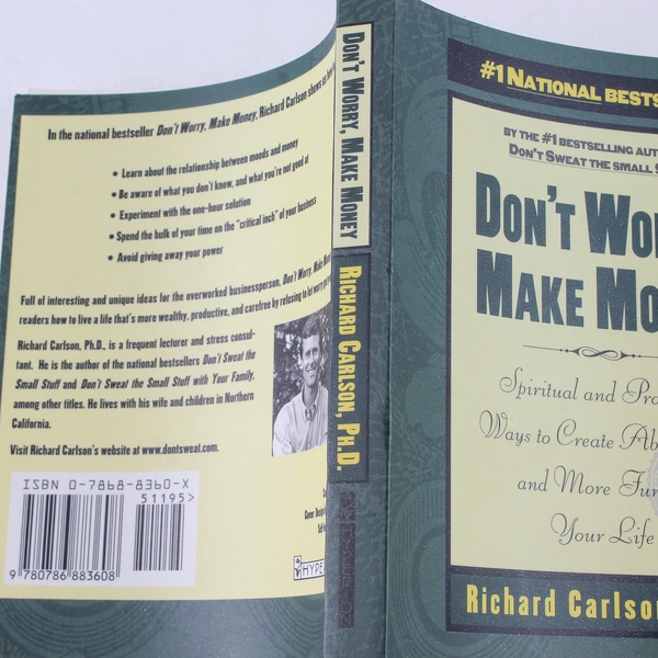 Don't Worry Make Money by Richard Carlson 1998 Paperback Good Condition
