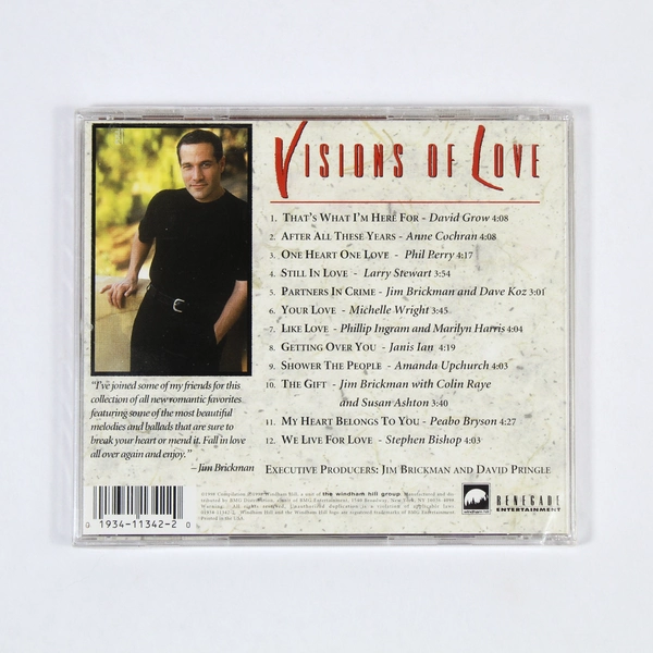 Jim Brickman Visions Of Love CD 1998 Sealed Windham Hill Compilation