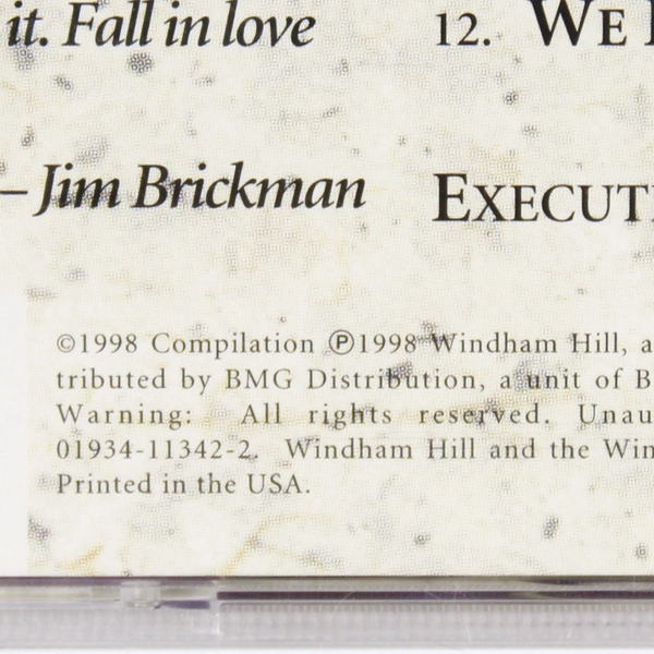 Jim Brickman Visions Of Love CD 1998 Sealed Windham Hill Compilation