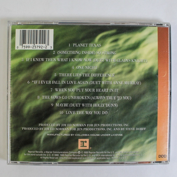 Kenny Rogers Something Inside So Strong CD 1989 Reprise Records Country