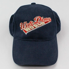 Disney World Baseball Hat Adult Size Embroidered Logo Navy Blue Brim Adjustable