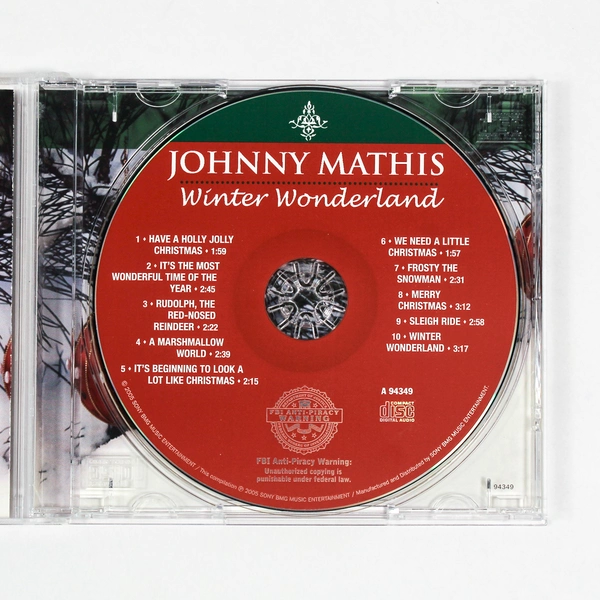 Johnny Mathis Winter Wonderland CD 2005 BMG Holiday Compilation Good Condition