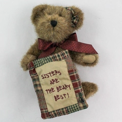 Boyds Bears Sissy B Bear Sisters Are the Beary Best Jointed 8in Plush With Tag