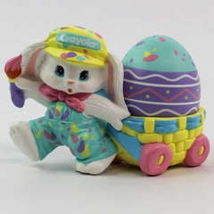 Vintage 1990 Hallmark Crayola Binnie Easter Figurine Collectible 3in Tall