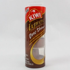 KIWI Express One Shine Kit Brown Shoe Polish 3 Applications New Sealed