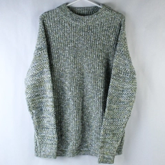 AVA & VIV Women's Sweater Green Knit Good Pre-Owned Condition Size Measurements