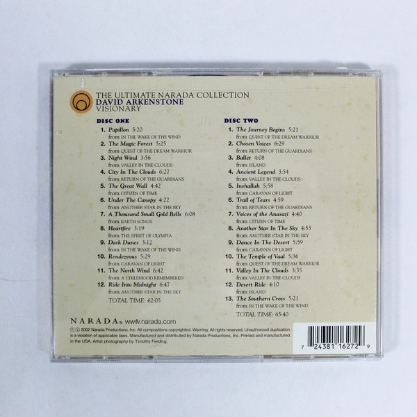 Visionary The Ultimate David Arkenstone CD 2 Disc Set Narada Collection 2002